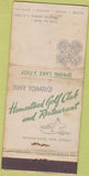 Matchbook Cover - Homestead Golf Club Spring Lake NJ WEAR 30 Strike