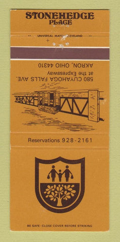 Matchbook Cover - Stonehedge Place Akron OH 30 Strike
