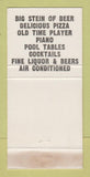 Matchbook Cover - Tony's Tavern Milwaukee WI WEAR 30 Strike