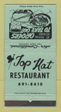 Matchbook Cover - Top Hat Restaurant Canada WEAR 30 Strike