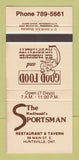 Matchbook Cover - MacDonald's Sportsman Restaurant Huntsville ON 30 Strike