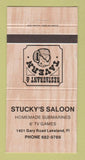 Matchbook Cover - Stucky's Saloon Lakeland FL 30 Strike