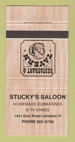 Matchbook Cover - Stucky's Saloon Lakeland FL 30 Strike