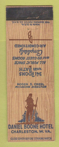 Matchbook Cover - Daniel Boone Hotel Charleston WV WEAR