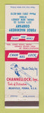 Matchbook Cover - Channel Lock Tools Force Machinery Union NJ