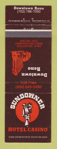 Matchbook Cover - Sundowner Hotel Casino Reno NV