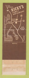 Matchbook Cover - Ricky's Restaurant San Diego CA WEAR