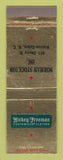Matchbook Cover - Hickey Freeman Men's Clothes Norman Stockton Winston Salem NC