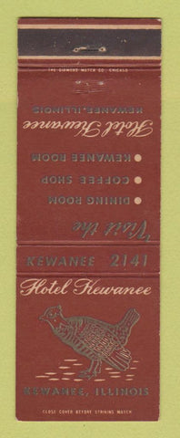 Matchbook Cover - Hotel Kewanee IL