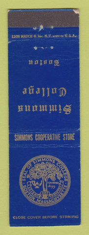 Matchbook Cover - Simmons College Boston MA WEAR