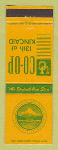 Matchbook Cover - University of Oregon COOP Ducks Eugene OR