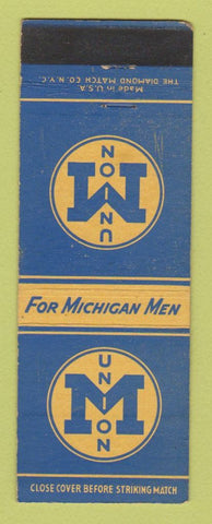 Matchbook Cover - University of Michigan Ann Arbor MI Union WEAR