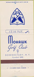 Matchbook Cover - Mohawk Golf Club Schenectady NY 30 Strike