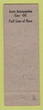 Matchbook Cover - HF Hendrix Grocery Lexington SC oil gas