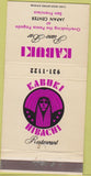 Matchbook Cover - Kabuki Piano Bar Hibachi San Francisco CA 30 Strike
