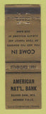 Matchbook Cover - American National Bank Beaver Dam WI
