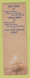Matchbook Cover - Atlas Linen Supply Syracuse NY FEDERAL LONG WEAR
