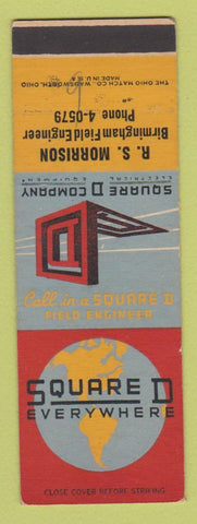 Matchbook Cover - Square D Company RS Morrison Birmingham SAMPLE