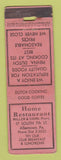 Matchbook Cover - Hotel Restaurant Allentown PA Lion Canada 1929 POOR