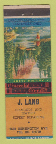 Matchbook Cover - J Lang Jewelry Repair