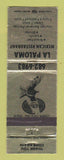 Matchbook Cover - La Paloma Mexican Restaurant Seattle WA WEAR