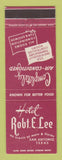 Matchbook Cover - Hotel Robert E Lee San Antonio TX