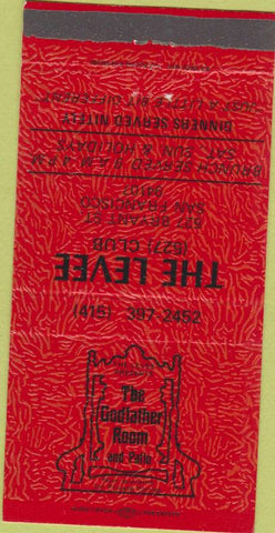 Matchbook Cover - Godfather Room Restaurant San Francisco CA 30 Strike
