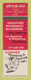 Matchbook Cover - Hughes Plumbing Heating Harrod OH