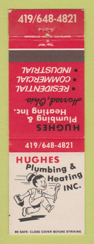 Matchbook Cover - Hughes Plumbing Heating Harrod OH