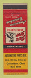 Matchbook Cover - American Brakeblok Brake Lining Columbus OH Auto Parts