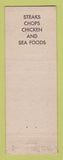 Matchbook Cover - Soik's Steak House Milwaukee WI