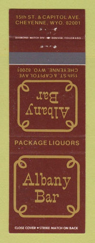 Matchbook Cover - Albany Bar Cheyenne WY
