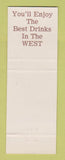 Matchbook Cover - Albany Bar Cheyenne WY