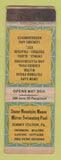 Matchbook Cover Stone Mountain Manor Mirror Swimming Pool Summit Station PA WEAR