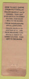 Matchbook Cover Stone Mountain Manor Mirror Swimming Pool Summit Station PA WEAR