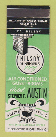 Matchbook Cover - Hotel Stephen F Austin TX