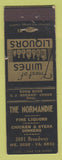 Matchbook Cover - The Normandie Restaurant