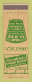 Matchbook Cover - Harvey House Restaurant Wilmington DE