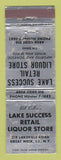 Matchbook Cover - Lake Success Retail Liquor Store Great Neck LI NY WORN