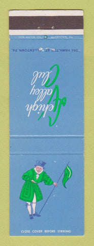 Matchbook Cover - Lehigh Valley Club