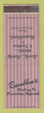 Matchbook Cover - Rosenblum's Women's Clothes Sunbury PA