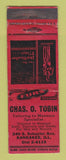 Matchbook Cover - Chas Tobin Men's Clothes Kankakee IL