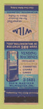Matchbook Cover - WILM Radio Wilmington DE Vending