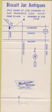 Matchbook Cover - Biscuit Jar Antiques San Francisco CA 30 Strike