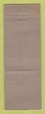 Matchbook Cover - Bill McNally Oakland CA WORN