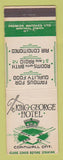 Matchbook Cover - King George Hotel Cornwall ON