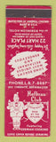 Matchbook Cover - Hofbrau Club German Long Beach CA WEAR