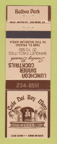 Matchbook Cover - Cafe Del Rey Moro Balboa Park CA