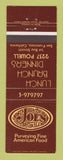 Matchbook Cover - North Beach Joe's Bar Grill San Frnacisco CA