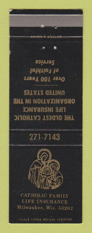 Matchbook Cover - Catholic Family Life Insurance Milwaukee WI